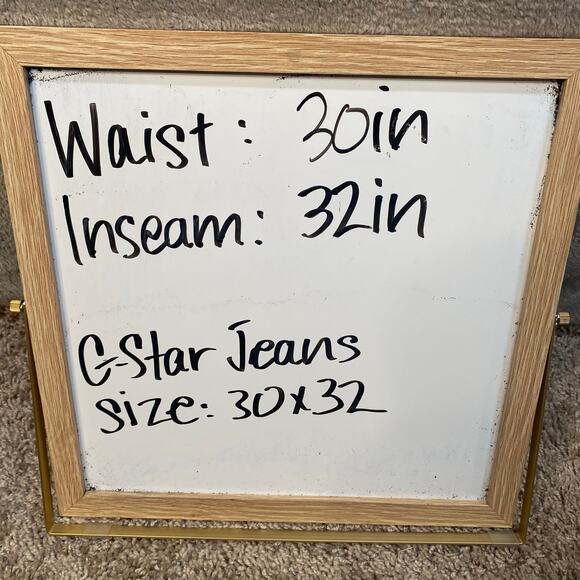 G Star Raw Slim Fit Jeans‎ 30x32 Button Fly Skinny Moto Style Streetwear - Picture 14 of 14